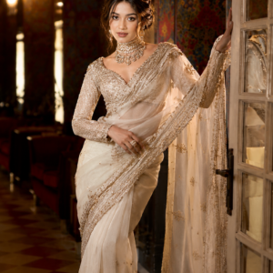 Ivory Designer Saree
